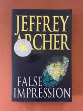 Load image into Gallery viewer, False Impression by Jeffrey Archer: photo of the front cover which shows very minor scuff marks along the edges.