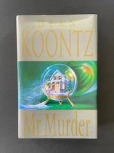 Load image into Gallery viewer, Mr Murder by Dean Koontz: photo of front cover which shows monr scuff marks along the edges of the dust jacket.
