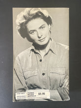 Load image into Gallery viewer, My Story by Ingrid Bergman: phot of the back cover which shows tiny scuff marks along the edges, and a small tear on the bottom-right corner.