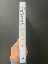 Load image into Gallery viewer, Postscript by Cecelia Ahern: photo of the spine which shows a patch missing at the base of the spine.
