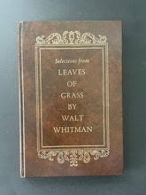 Load image into Gallery viewer, Selections from Leaves of Grass by Walt Whitman: photo of the front cover which shows minor scuff marks along the edges.
