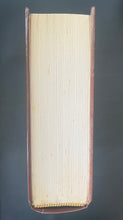 Load image into Gallery viewer, Song of the Pen by A. B. 'Banjo' Paterson: photo of the top-edge which shows tiny streaks of discolouring, most of which are only visible on the book's lock when book is shut.