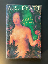 Load image into Gallery viewer, Book cover of 'The Game' by A.S. Byatt with a woman's portrait and nature elements. The photo shows creasing at the top and bottom corners.