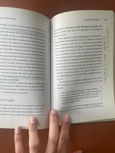 Load image into Gallery viewer, The Light Inside the Dark by John Tarrant: photo of pages 288/289 which shows underlining and writing in margins, all done in green pencil. Page 289 is the worst of it, all other marked pages have either a little, or significantly less underlining and writing in margins.