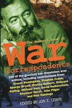 Load image into Gallery viewer, The Mammoth Book of War Correspondents by Jon E. Lewis: stock image of front cover.