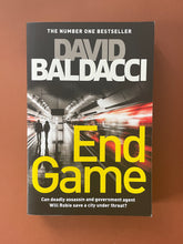 Load image into Gallery viewer, End Game by David Baldacci: photo of the front cover which shows very minor scuff marks along the edges.