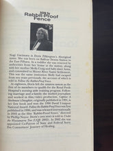 Load image into Gallery viewer, Follow The Rabbit Proof Fence book: photo of the first page. There are small blotches of yellowing along the edge.