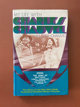 Load image into Gallery viewer, My Life with Charles Chauvel by Elsa Chauvel: photo of the front cover which shows scuff marks and general wear, particularly along the edges of the dust cover.