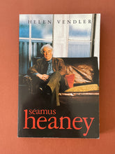 Load image into Gallery viewer, Seamus Heaney by Helen Vendler: photo of the front cover which shows minor scuff marks and scratches, and some obvious creasing.