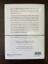 Load image into Gallery viewer, Seriously... I'm Kidding by Ellen Degeneres book: photo of back cover. There is a very minor suff mark on the top-left corner.