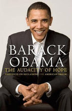 Load image into Gallery viewer, The Audacity of Hope by Barack Obama: stock image of front cover.