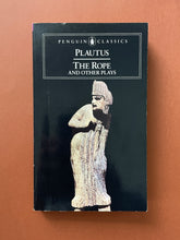 Load image into Gallery viewer, The Rope and Other Plays by Plautus: photo of the front cover which shows obvious creasing on the left-hand side, running parallel to the spine.