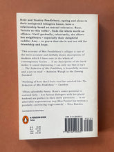 Load image into Gallery viewer, The Seduction of Mrs Pendlebury by Margaret Forster: photo of the back cover which shows minor scuff marks and scratching.