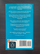 Load image into Gallery viewer, The Temple of My Familiar by Alice Walker book: photo of the back cover, which shows a considerable amount of creasing, and very minor scuff marks along the edges.
