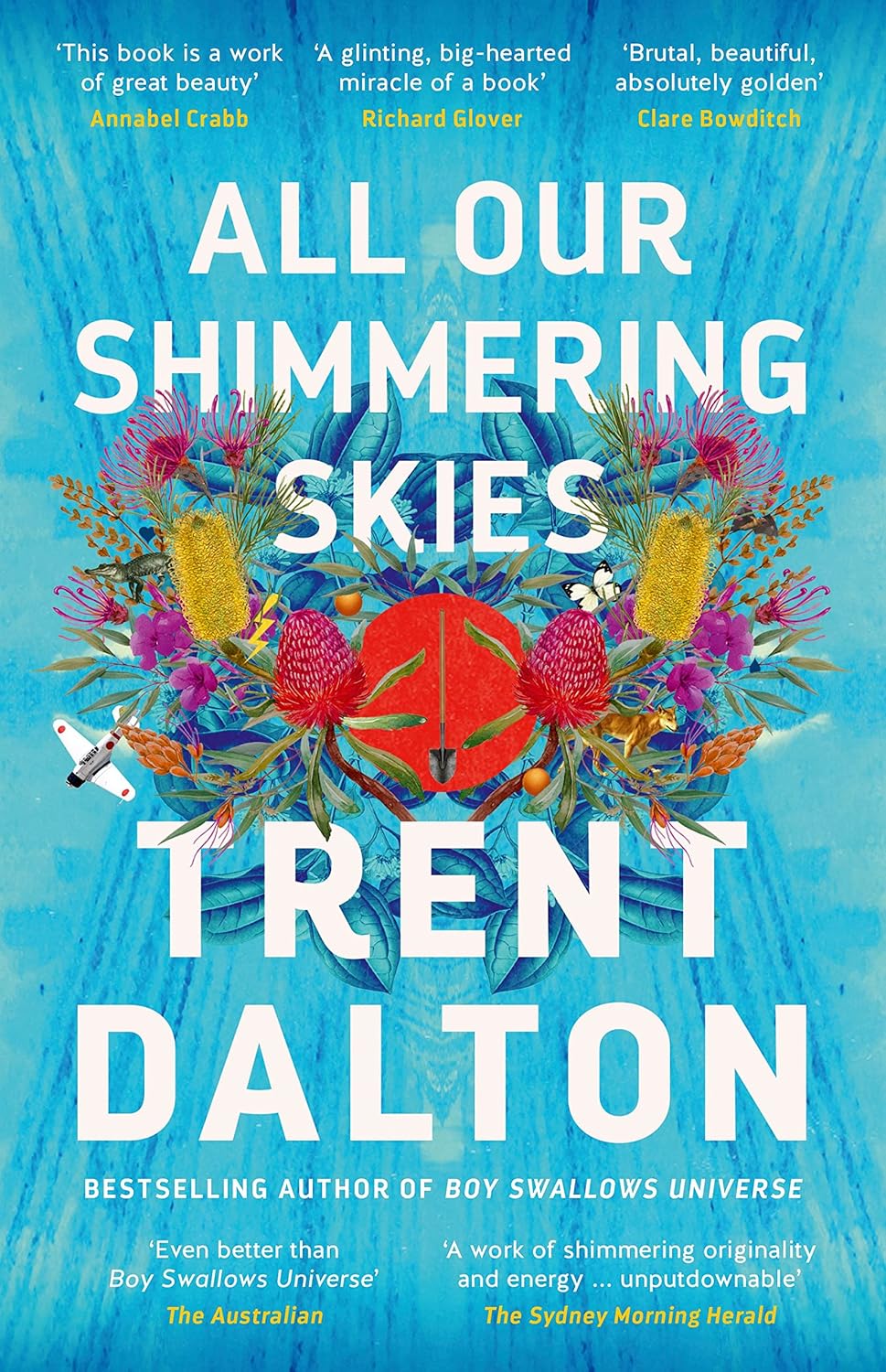 All Our Shimmering Skies by Trent Dalton: stock image of front cover.