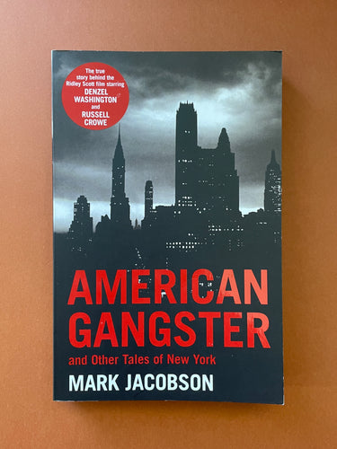 American Gangster-And Other Tales of New York by Mark Jacobson: photo of the front cover which shows very minor scuff marks along the edges.