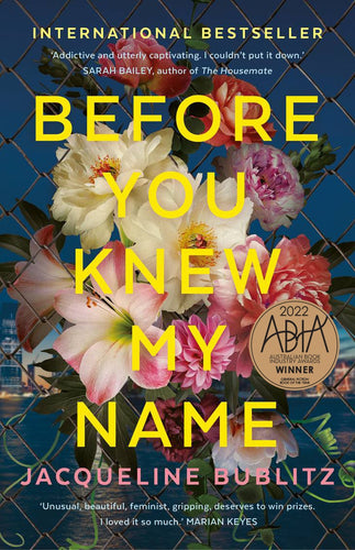 Before You Knew My Name by Jacqueline Bublitz: stock image of front cover.