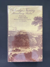 Load image into Gallery viewer, Coleridge&#39;s Variety-Bicentenary Studies by John Beer (ed.): photo of the front cover.
