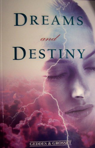 Book cover of 'Dreams and Destiny' with a woman's face and stormy sky.