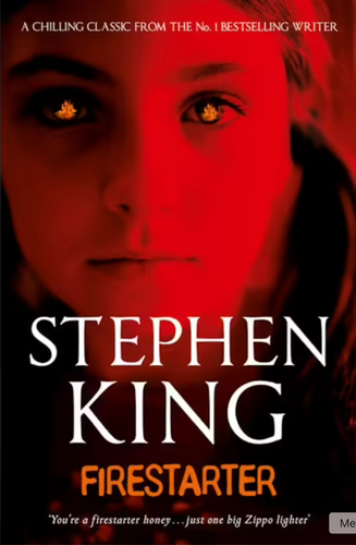 Firestarter by Stephen King: stock image of front cover.