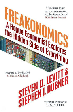 Freakonomics by Steven D. Levitt, & Stephen J. Dubner: stock image of front cover.