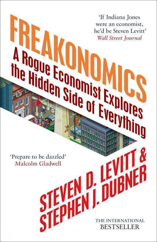 Freakonomics by Steven D. Levitt, & Stephen J. Dubner: stock image of front cover.