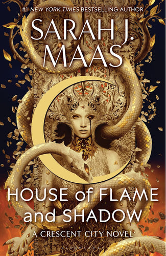 House of Flame and Shadow by Sarah J.  Maas: stock image of front cover.