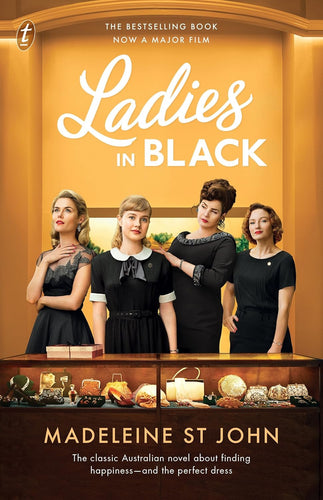 Ladies in Black by Madeleine St John: stock image of front cover.