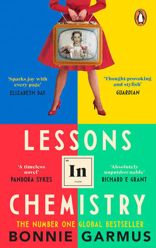 Lessons in Chemistry by Bonnie Garmus: stock image of front cover.