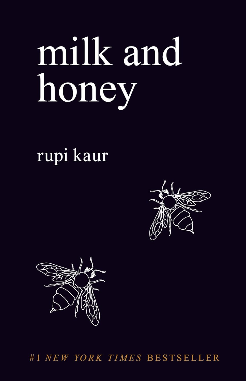 Milk and Honey by Rupi Kaur: stock image of front cover.