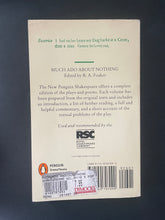 Load image into Gallery viewer, Much Ado About Nothing by William Shakespeare: photo of the back cover which shows very minor scuff marks along the edges.
