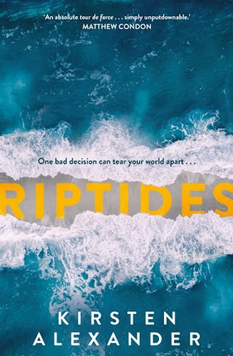 Riptides by Kirsten Alexander: stock image of front cover.