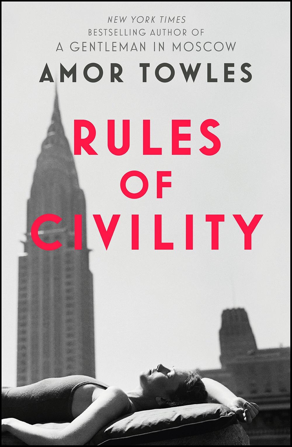 Rules of Civility by Amor Towles: stock image of front cover.