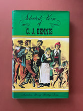 Load image into Gallery viewer, Selected Verse of C. J. Dennis by Alec H. Chisholm: photo of the front cover which shows scuff marks along the edges of the dust jacket.
