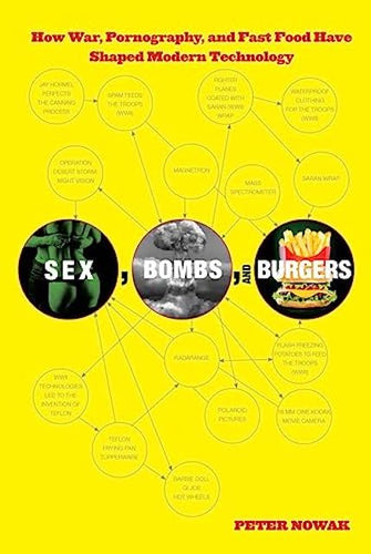 Sex, Bombs, and Burgers by Peter Nowak: stock image of front cover.