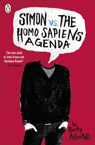 Simon vs the Homo Sapiens Agenda by Becky Albertalli: stock image of front cover.