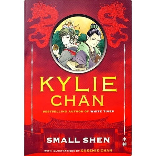 Book cover of 'Small Shen' by Kylie Chan with illustrations and text on a red background