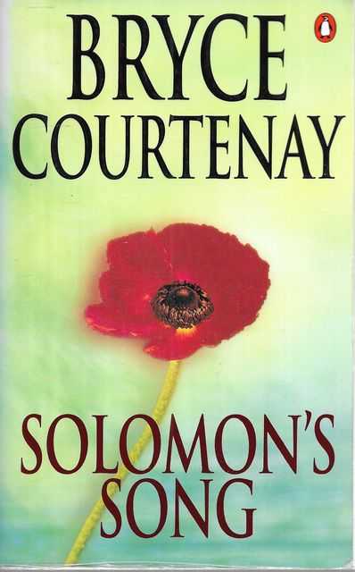 Solomon's Song by Bryce Courtenay: stock image of front cover.