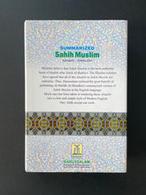 Load image into Gallery viewer, Summarized Sahih Muslim Vol 1 by Al-Hafiz Zakiuddin Abdul-Azim Al-Mundhiri: photo of the back cover.
