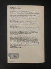 Load image into Gallery viewer, The Chandler Collection-Volume Three by Raymond Chandler: photo of the back cover which shows very minor scuff marks along the edges.
