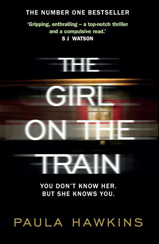 The Girl on the Train by Paula Hawkins: stock image of front cover.