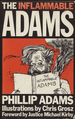 The Inflammable Adams by Phillip Adams: stock image of front cover.