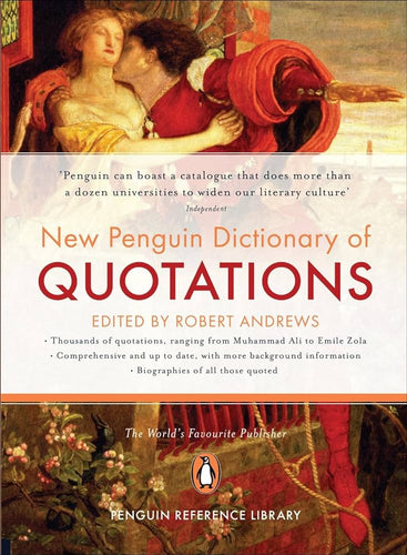The New Penguin Dictionary of Quotations by Robert Andrews: stock image of front cover.