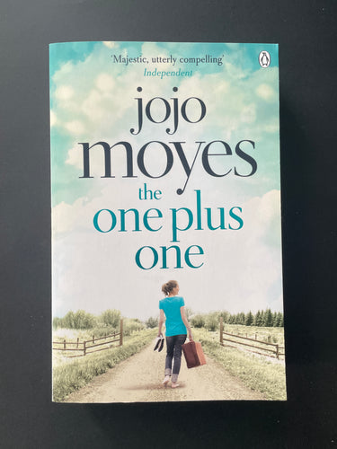 The One Plus One by Jojo Moyes: photo of the front cover.