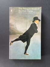 Load image into Gallery viewer, The Penguin Book of Scottish Verse by Tom Scott: photo of the front cover which shows a crease running down the middle of the cover, and minor scuff marks along the edges.

