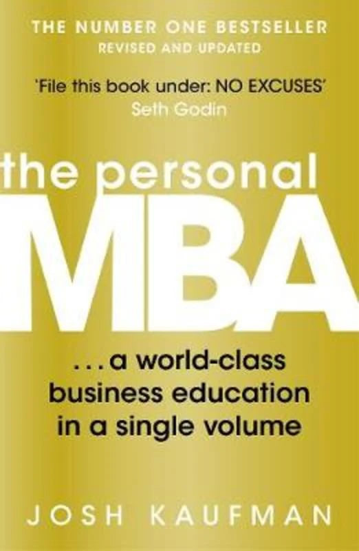 Book cover of 'The Personal MBA' by Josh Kaufman with a yellow background and white text.