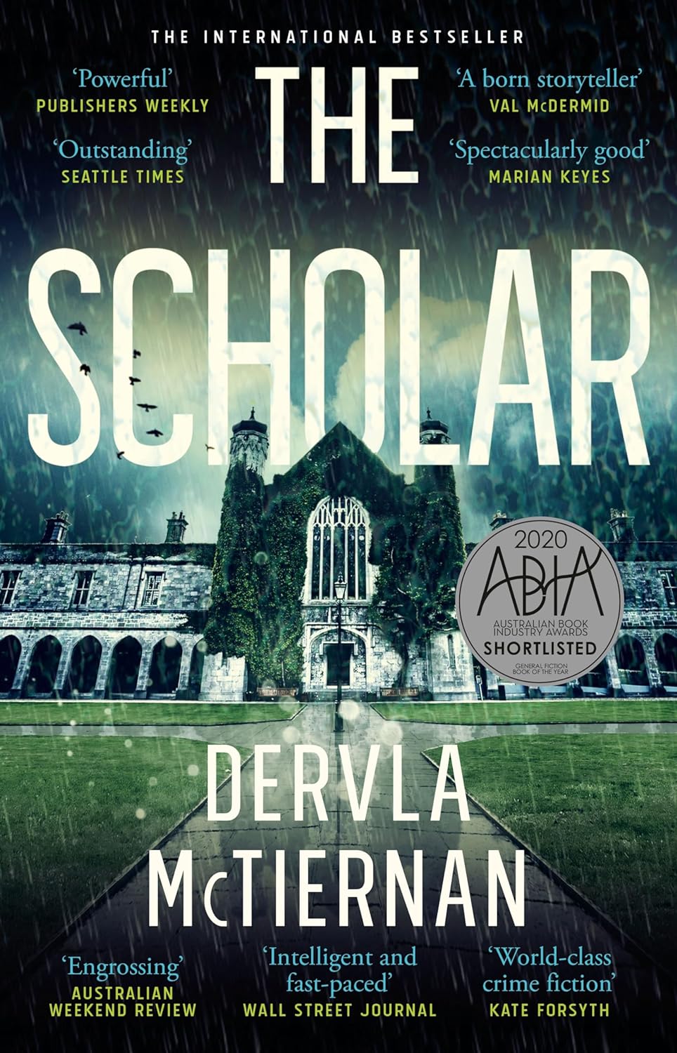 The Scholar by Dervla McTiernan: stock image of front cover.