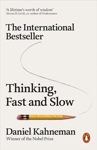 Thinking, Fast and Slow by Daniel Kahneman: stock image of front cover.