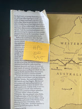 Load image into Gallery viewer, Tracks by Robyn Davidson: photo of the front inside-flap of the dust jacket, which has tearing along its top-edge. The same tearing is on the opposite flap.
