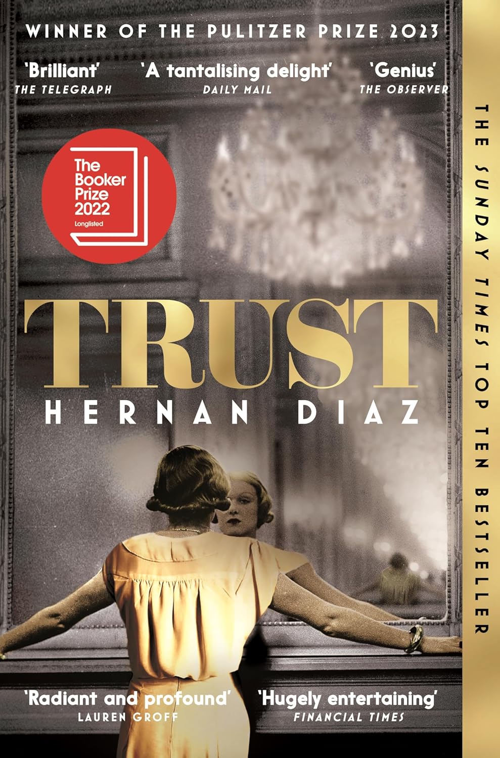 Trust by Hernan Diaz: stock image of front cover.